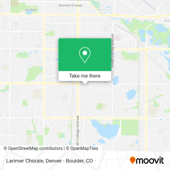 Larimer Chorale map