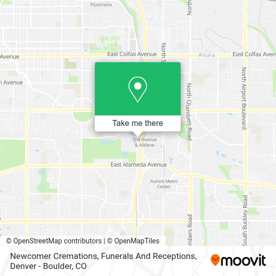 Newcomer Cremations, Funerals And Receptions map