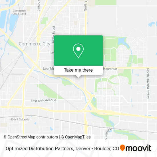 Optimized Distribution Partners map