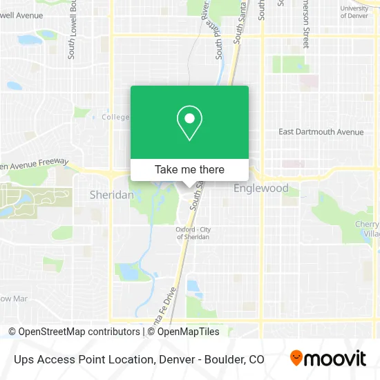 Ups Access Point Location map