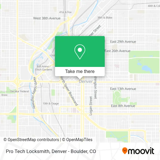 Pro Tech Locksmith map