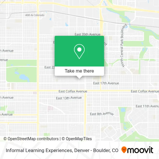 Informal Learning Experiences map