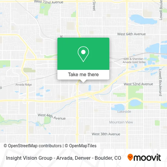 Insight Vision Group - Arvada map