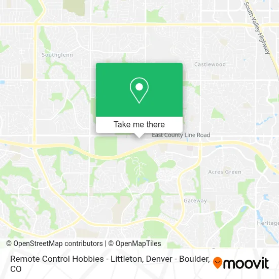 Remote Control Hobbies - Littleton map