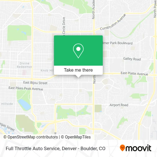 Full Throttle Auto Service map