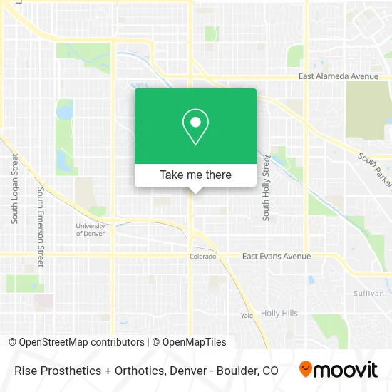Rise Prosthetics + Orthotics map