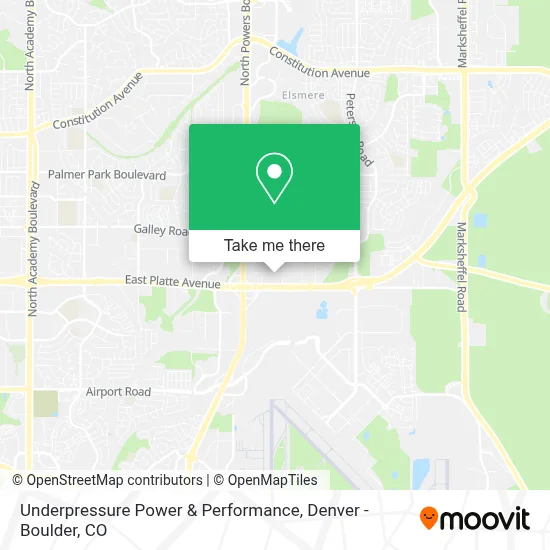 Underpressure Power & Performance map