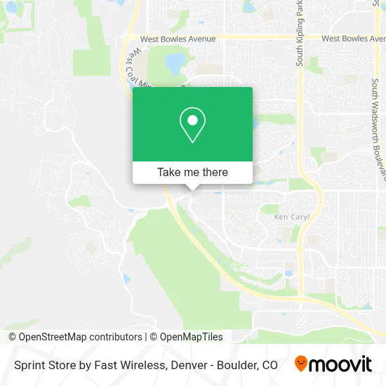 Sprint Store by Fast Wireless map