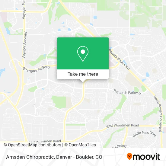 Amsden Chiropractic map