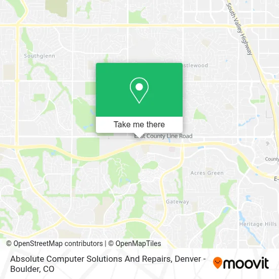 Absolute Computer Solutions And Repairs map