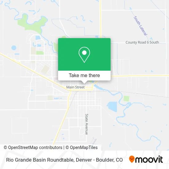 Rio Grande Basin Roundtable map