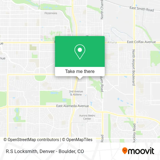 R.S Locksmith map