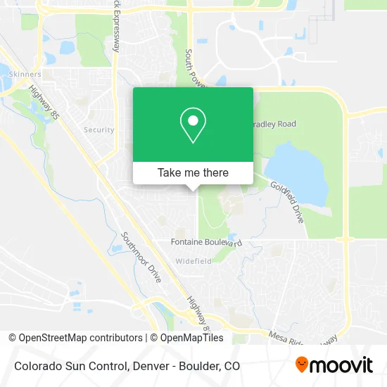 Colorado Sun Control map