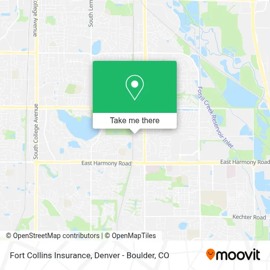 Fort Collins Insurance map