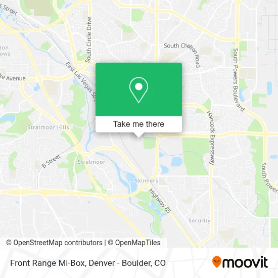 Front Range Mi-Box map