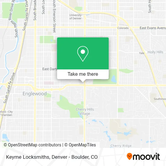 Keyme Locksmiths map