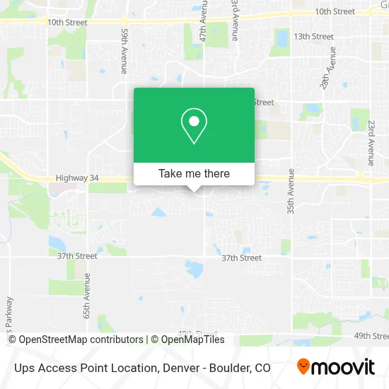 Ups Access Point Location map