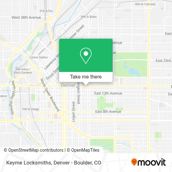 Keyme Locksmiths map