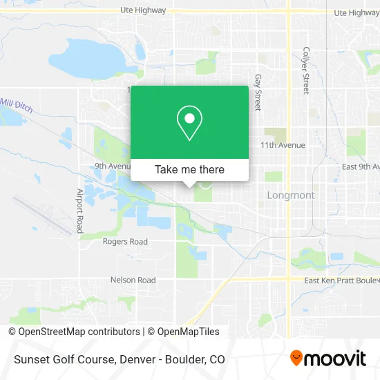 Sunset Golf Course map