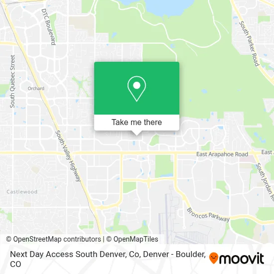 Next Day Access South Denver, Co map