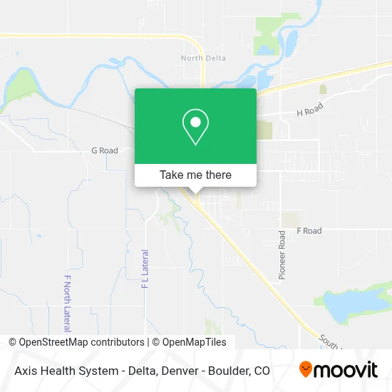 Axis Health System - Delta map