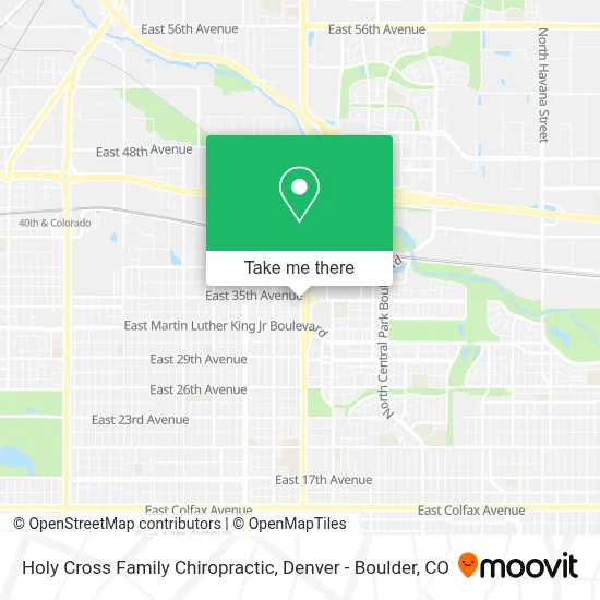Holy Cross Family Chiropractic map