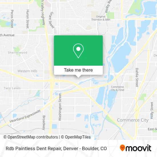Rdb Paintless Dent Repair map