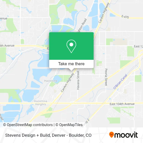 Stevens Design + Build map