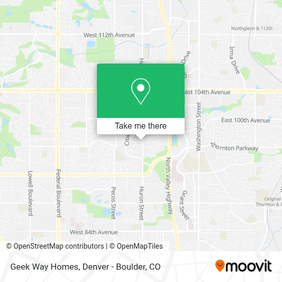 Geek Way Homes map