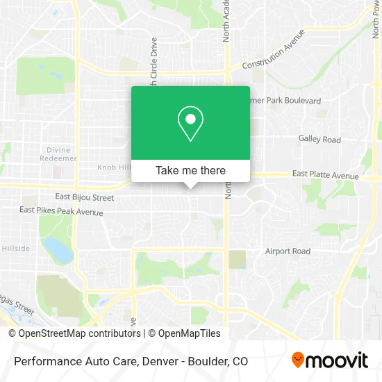 Performance Auto Care map