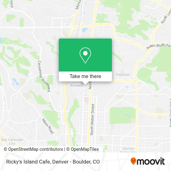 Ricky's Island Cafe map