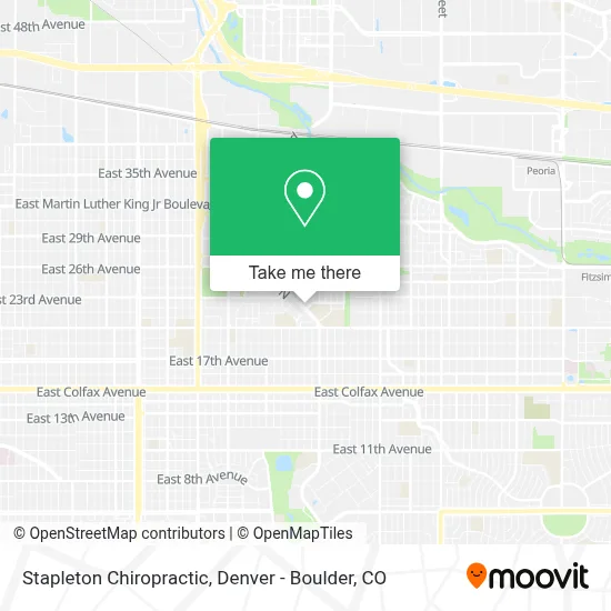 Stapleton Chiropractic map