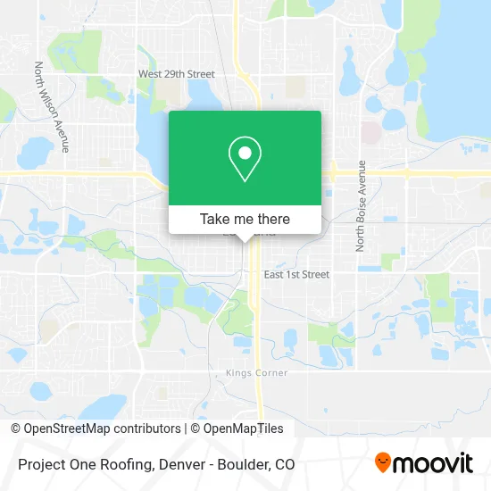 Project One Roofing map