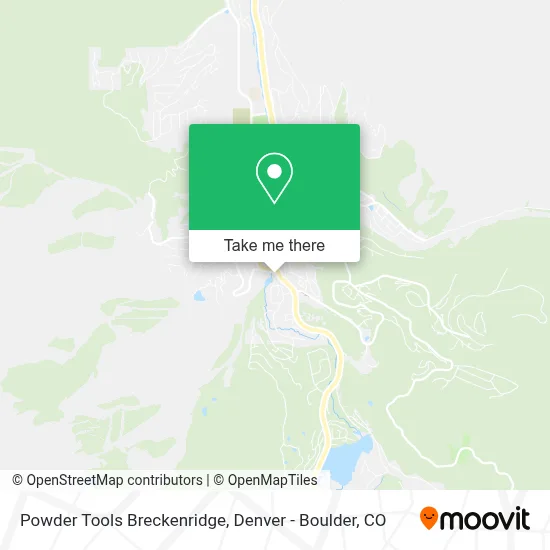 Powder Tools Breckenridge map