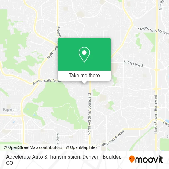 Accelerate Auto & Transmission map
