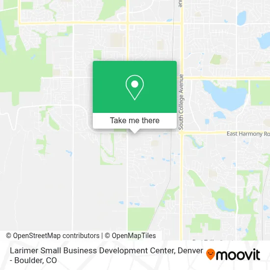 Larimer Small Business Development Center map