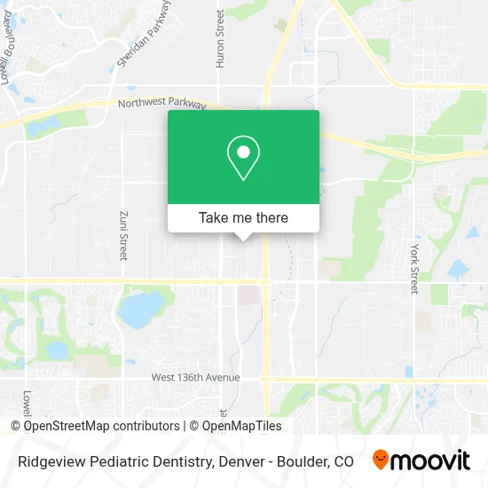 Ridgeview Pediatric Dentistry map