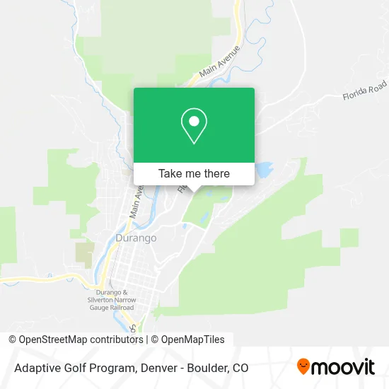 Adaptive Golf Program map