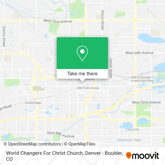 World Changers For Christ Church map
