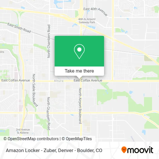 Amazon Locker - Zuber map