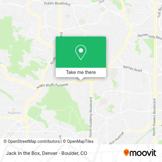 Jack In the Box map