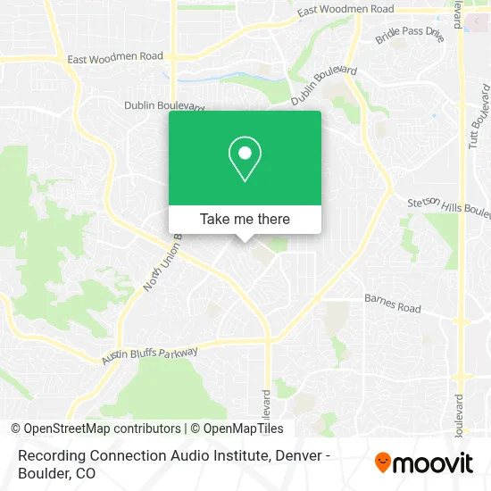 Recording Connection Audio Institute map