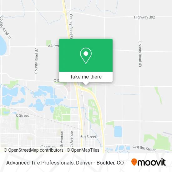 Advanced Tire Professionals map