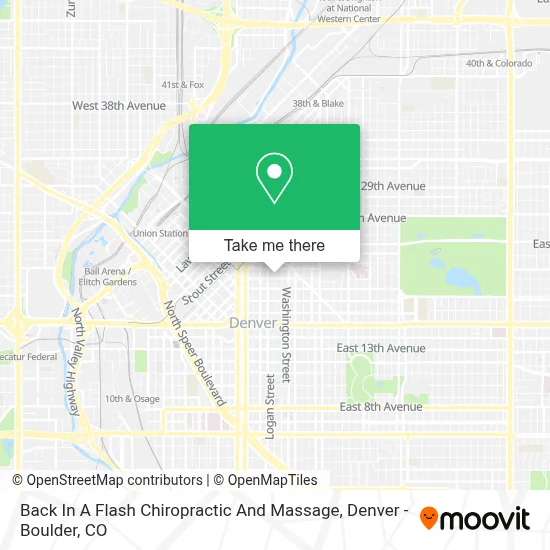 Back In A Flash Chiropractic And Massage map