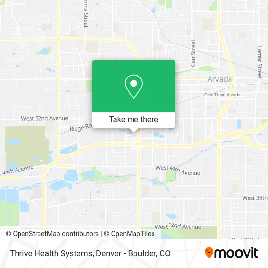 Thrive Health Systems map