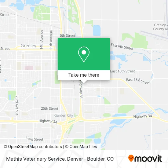 Mathis Veterinary Service map
