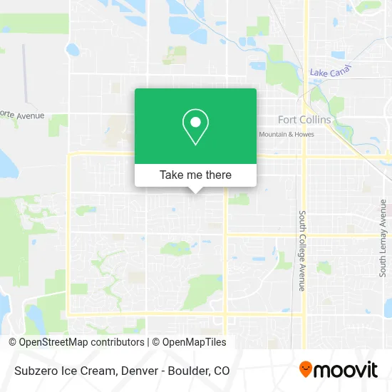 Subzero Ice Cream map