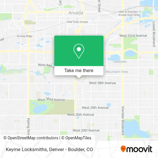 Keyme Locksmiths map
