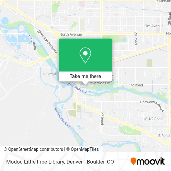 Modoc Little Free Library map