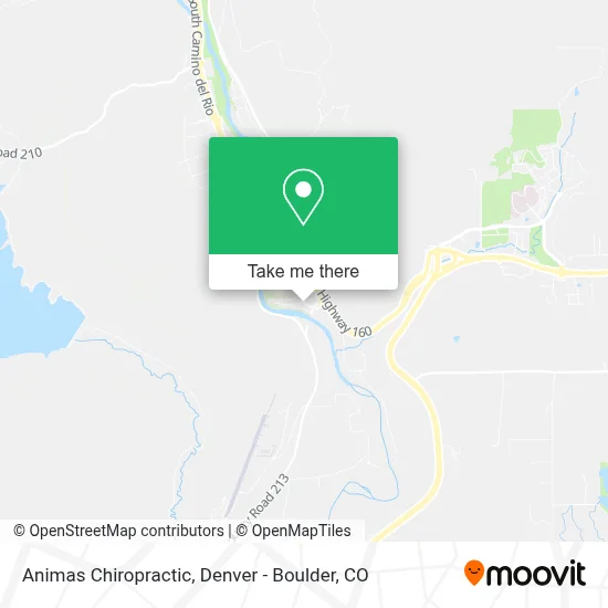 Animas Chiropractic map